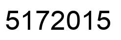 Number 5172015 black image