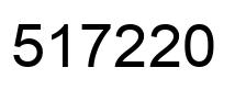 Number 517220 black image