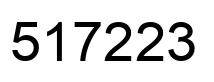 Number 517223 black image