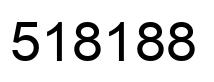 Number 518188 black image