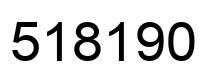 Number 518190 black image