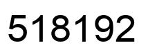 Number 518192 black image