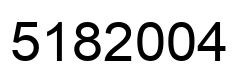 Number 5182004 black image