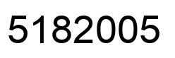 Number 5182005 black image