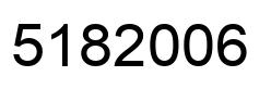Number 5182006 black image
