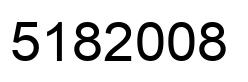 Number 5182008 black image