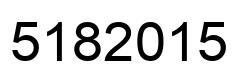 Number 5182015 black image