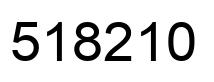 Number 518210 black image