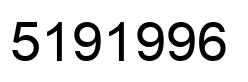 Number 5191996 black image