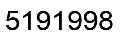 Number 5191998 black image