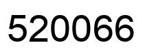Number 520066 black image