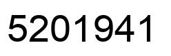 Number 5201941 black image