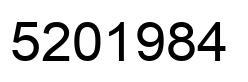 Number 5201984 black image