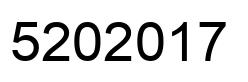 Number 5202017 black image