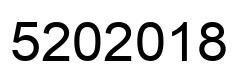 Number 5202018 black image