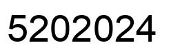 Number 5202024 black image