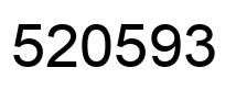Number 520593 black image