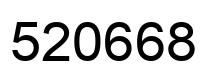 Number 520668 black image