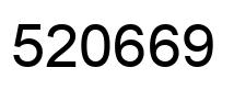 Número 520669 imagen negro