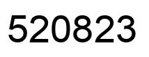 Number 520823 black image