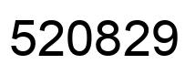 Número 520829 imagen negro