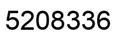 Number 5208336 black image
