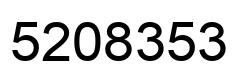 Número 5208353 imagen negro