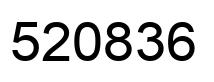 Number 520836 black image