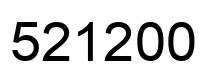 Number 521200 black image