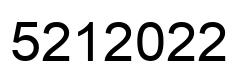 Número 5212022 imagen negro