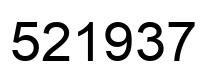 Number 521937 black image