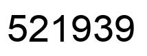Number 521939 black image