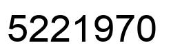 Número 5221970 imagen negro