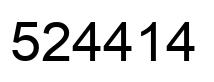 Número 524414 imagen negro
