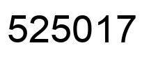 Número 525017 imagen negro