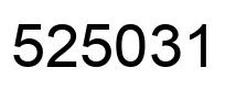 Número 525031 imagen negro