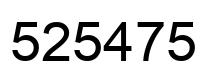 Número 525475 imagen negro