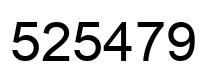 Number 525479 black image