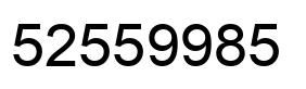 Número 52559985 imagen negro