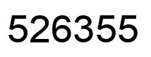 Número 526355 imagen negro