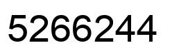 Número 5266244 imagen negro