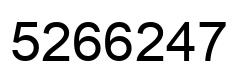 Número 5266247 imagen negro