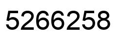Número 5266258 imagen negro
