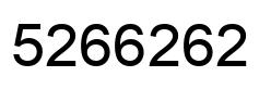 Número 5266262 imagen negro