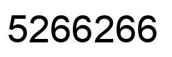 Número 5266266 imagen negro