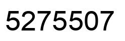Número 5275507 imagen negro