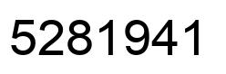 Número 5281941 imagen negro