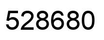 Number 528680 black image