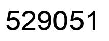 Number 529051 black image