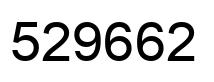 Number 529662 black image